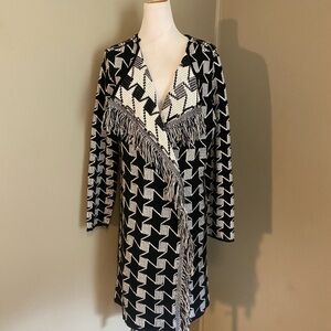 Fever Black and White Knit Sweater